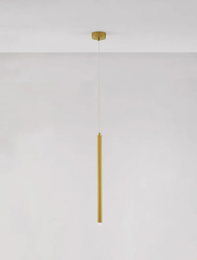 B-Ware Nova Luce Pendelleuchte Hängeleuchte TRIMLE LED Gold Warmweiß Lampe 1-flammig