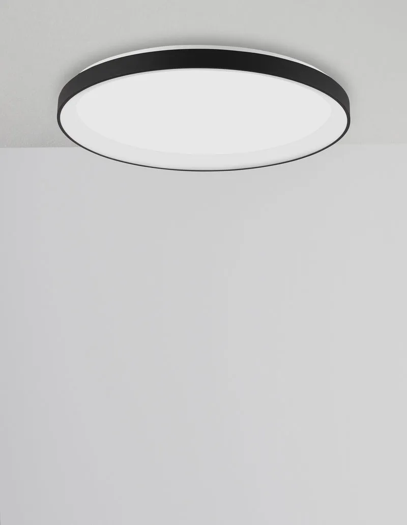 B-Ware Nova Luce Deckenleuchte Deckenlampe PERTINO LED Lampe Schwarz Warmweiß dimmbar
