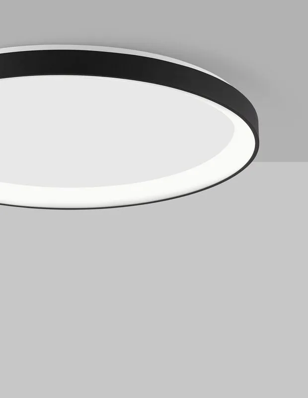 B-Ware Nova Luce Deckenleuchte Deckenlampe PERTINO LED Lampe Schwarz Warmweiß dimmbar