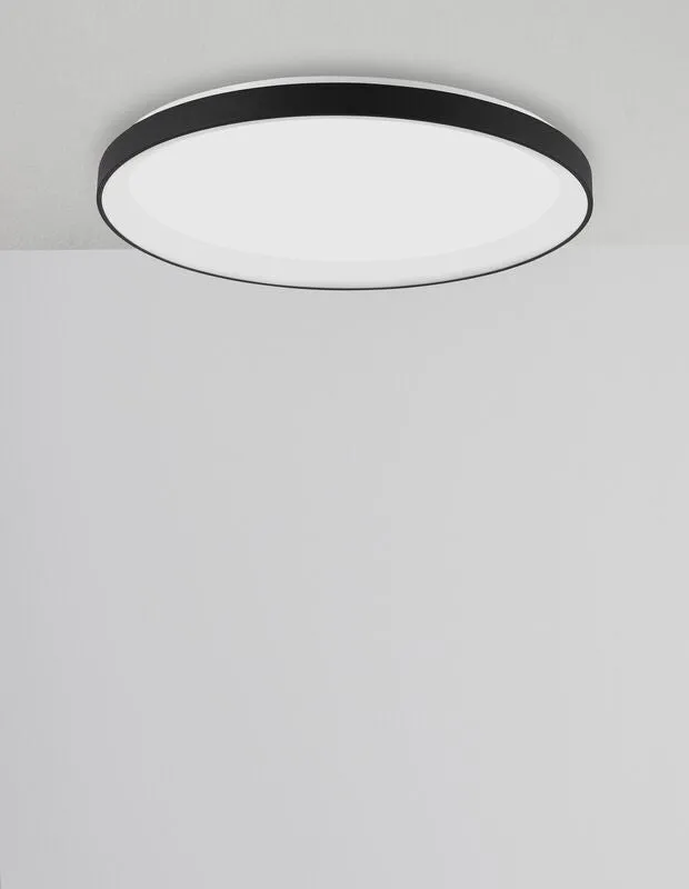 B-Ware Nova Luce Deckenleuchte Deckenlampe PERTINO LED Lampe Schwarz Warmweiß dimmbar