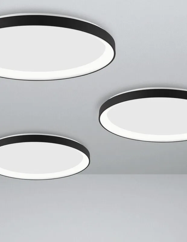 B-Ware Nova Luce Deckenleuchte Deckenlampe PERTINO LED Lampe Schwarz Warmweiß dimmbar