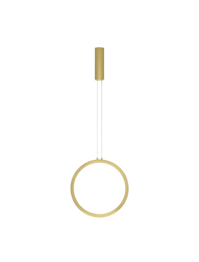 B-Ware Nova Luce Pendelleuchte Hängeleuchte CHANGE LED Messing Warmweiß dimmbar 39,5 cm