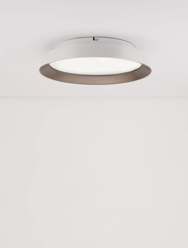 B-Ware Nova Luce Deckenleuchte Deckenlampe LED VELA Weiß Warmweiß dimmbar 45 cm 30 W