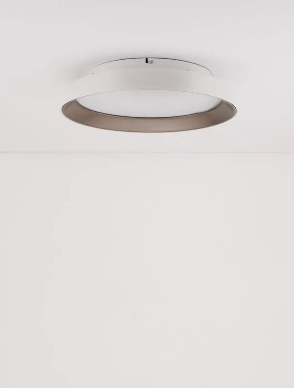 B-Ware Nova Luce Deckenleuchte Deckenlampe LED VELA Weiß Warmweiß dimmbar 45 cm 30 W