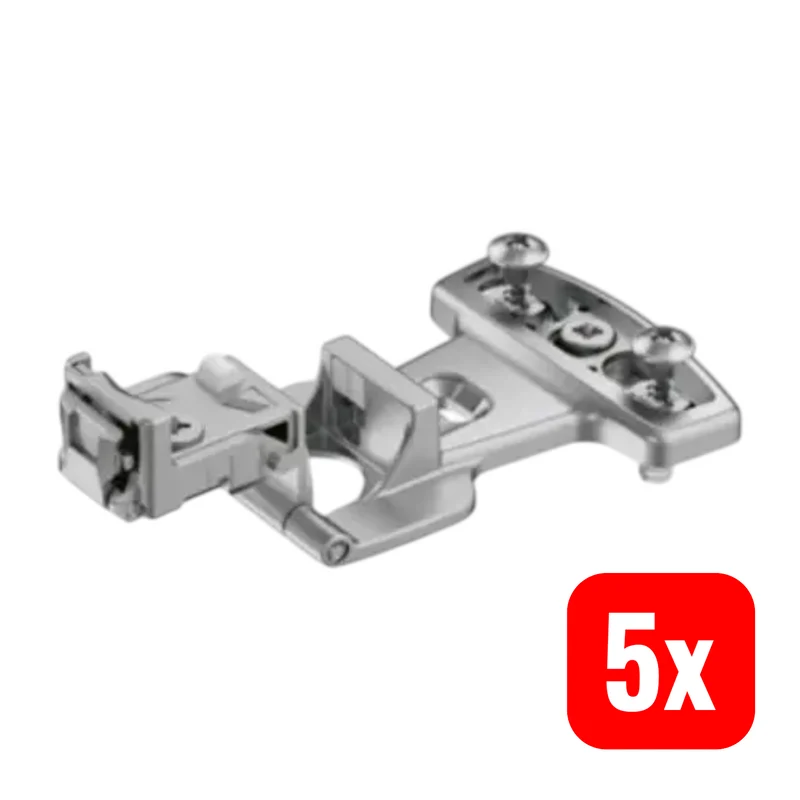 5x B-Ware Hettich Scharnier Band Selekta Pro 2000 E einliegend vernickelt Spreiz 5 STÜCK