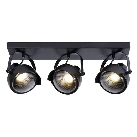 B-Ware Lucide Deckenstrahler Cicleta Deckenlampe Deckenlampe Deckenlicht schwarz GU10
