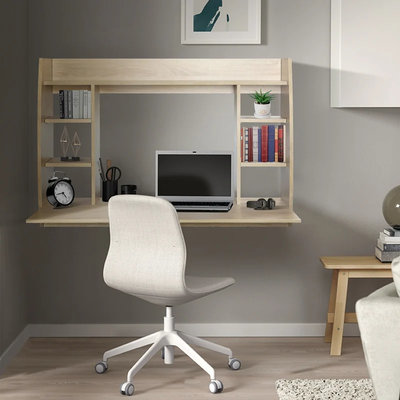 Wandschreibtisch 110x75x48 cm Sonoma-Eiche aus MDF ML-Design