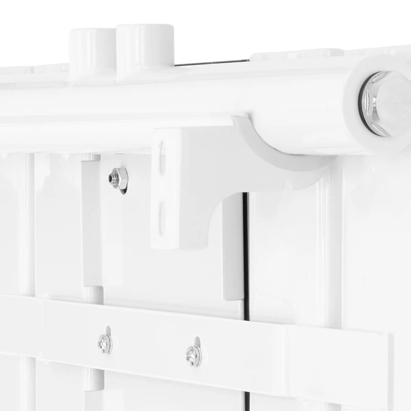 Badheizkörper Flach mit Spiegel und Heizstab 900W 1600x450 mm Weiß ML-Design