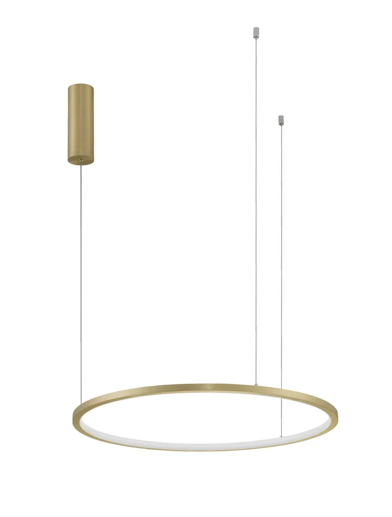 B-Ware Nova Luce Pendelleuchte Hängeleuchte TARQUIN LED Messing Warmweiß dimmbar 60 cm