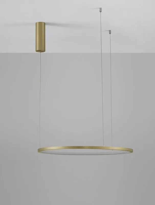B-Ware Nova Luce Pendelleuchte Hängeleuchte TARQUIN LED Messing Warmweiß dimmbar 60 cm
