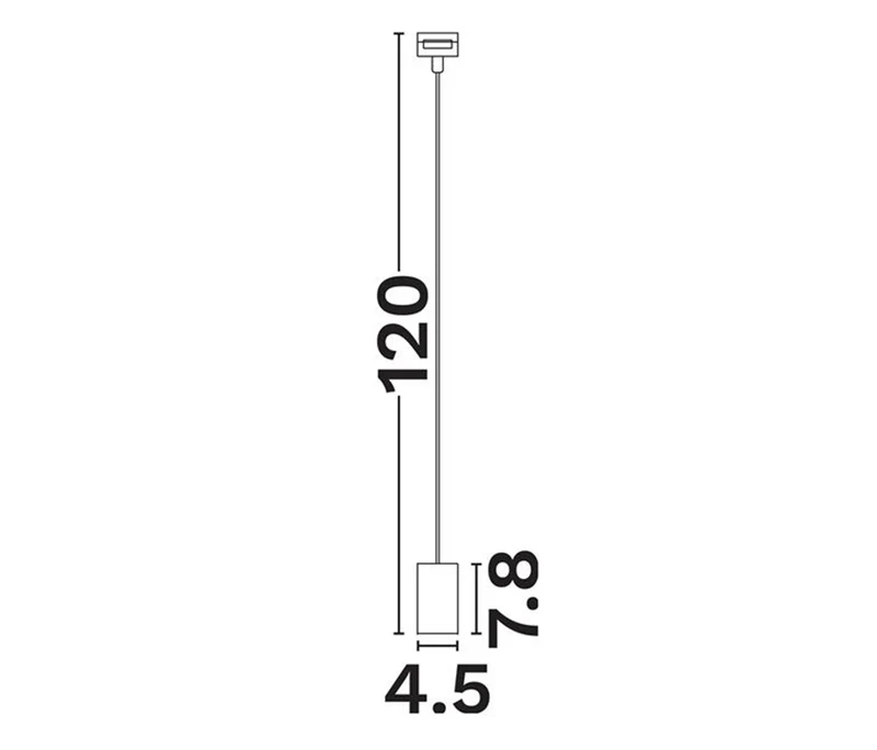 B-Ware Nova Luce Schienensystem Pendelleuchte Hängelampe UpRail LED Schwarz Metall