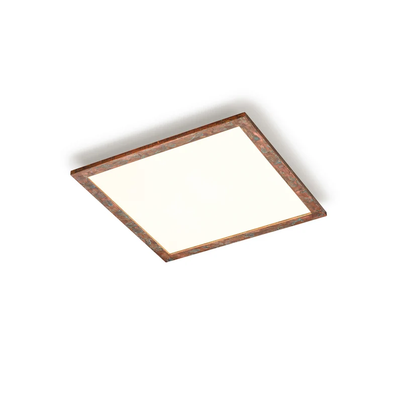 B-Ware Quitani Deckenleuchte Deckenlampe LED Panel Aurinor Kupfer Beleuchtung 68 cm