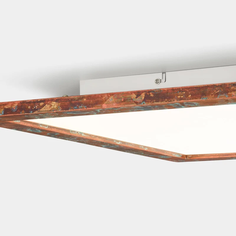 B-Ware Quitani Deckenleuchte Deckenlampe LED Panel Aurinor Kupfer Beleuchtung 68 cm