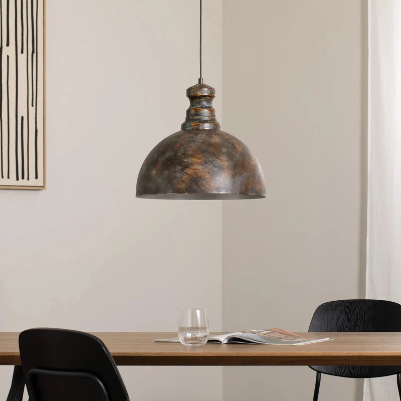 B-Ware Opviq Pendelleuchte Hängeleuchte Saglam Altmessing Metall Vintage Design E27 LED