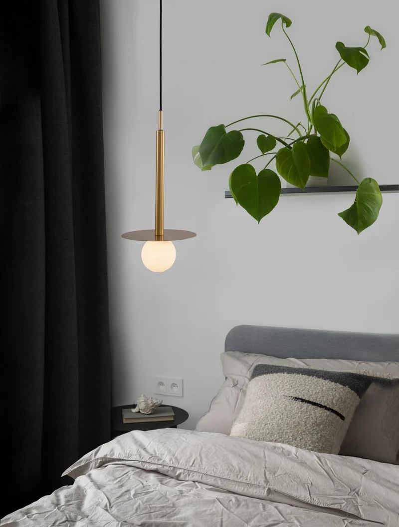 B-Ware Nova Luce Pendelleuchte Hängeleuchte PIELO Gold G9 LED dimmbar 150x22 cm Lampe