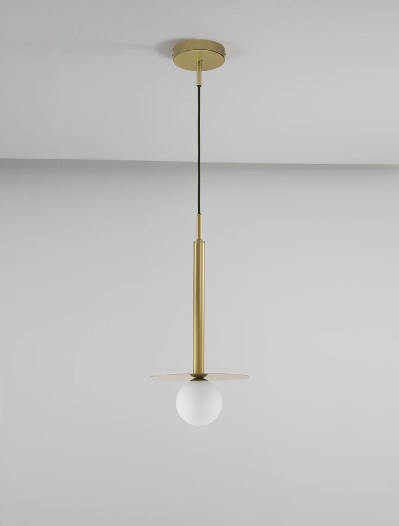 B-Ware Nova Luce Pendelleuchte Hängeleuchte PIELO Gold G9 LED dimmbar 150x22 cm Lampe
