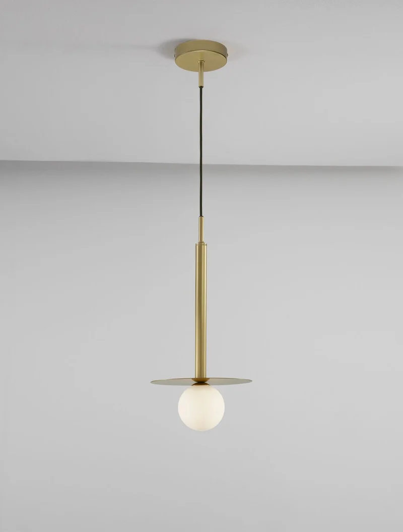 B-Ware Nova Luce Pendelleuchte Hängeleuchte PIELO Gold G9 LED dimmbar 150x22 cm Lampe