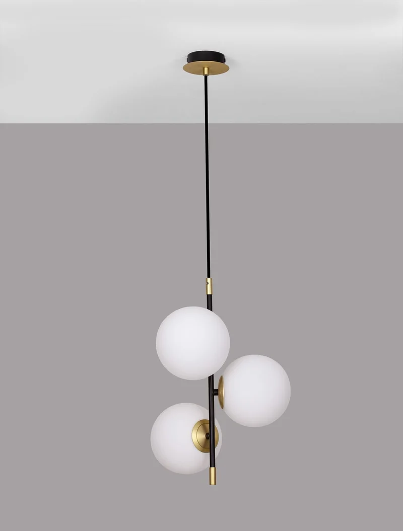 B-Ware Nova Luce Pendelleuchte Hängeleuchte GIT G9 LED 3-flammig Gold dimmbar 120x33 cm