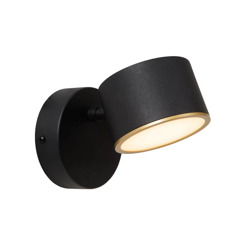 B-Ware Lucide Wandleuchte Wandlampe Gian LED schwarz Metall Touchdimmer 2700 K Ra90