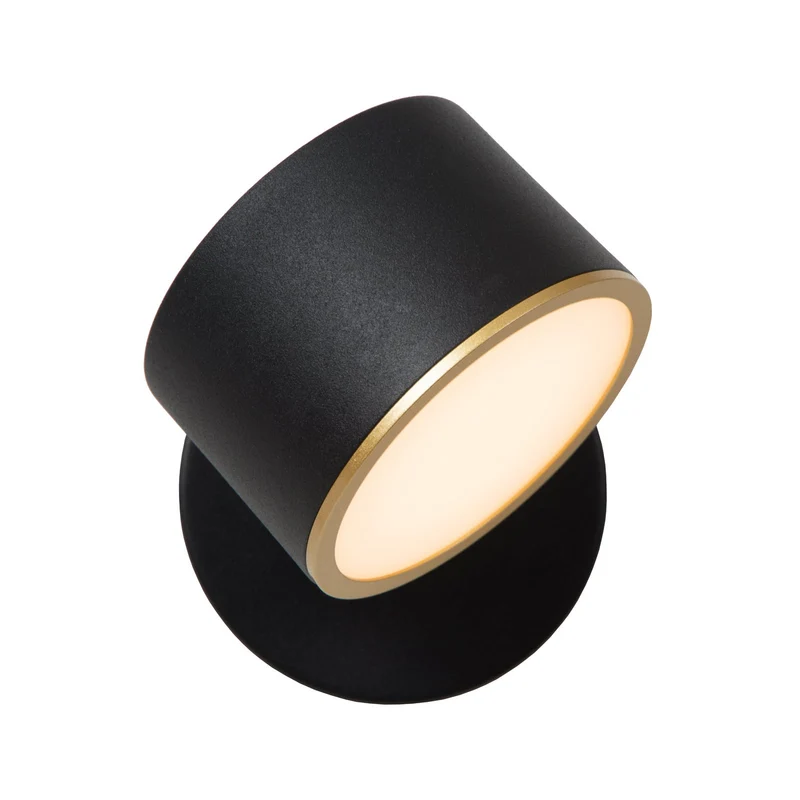 B-Ware Lucide Wandleuchte Wandlampe Gian LED schwarz Metall Touchdimmer 2700 K Ra90