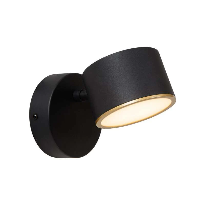 B-Ware Lucide Wandleuchte Wandlampe Gian LED schwarz Metall Touchdimmer 2700 K Ra90