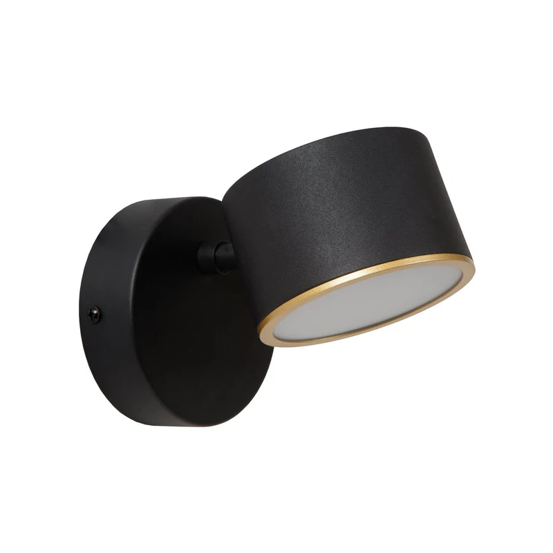 B-Ware Lucide Wandleuchte Wandlampe Gian LED schwarz Metall Touchdimmer 2700 K Ra90873