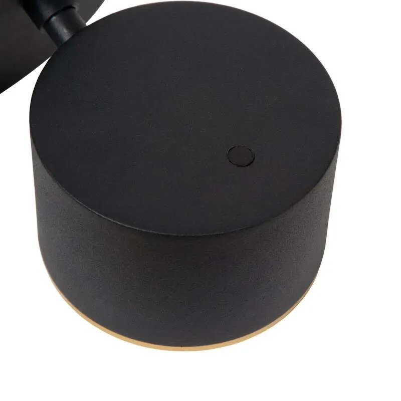 B-Ware Lucide Wandleuchte Wandlampe Gian LED schwarz Metall Touchdimmer 2700 K Ra90873