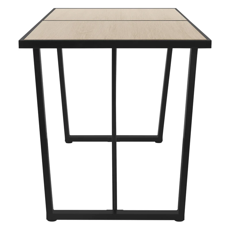 Esstisch 140x70 cm mit schwarzem Gestell für 4-6 Personen ML-Design