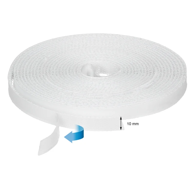 Klettband für Fliegengitter Weiß 5m x 1cm