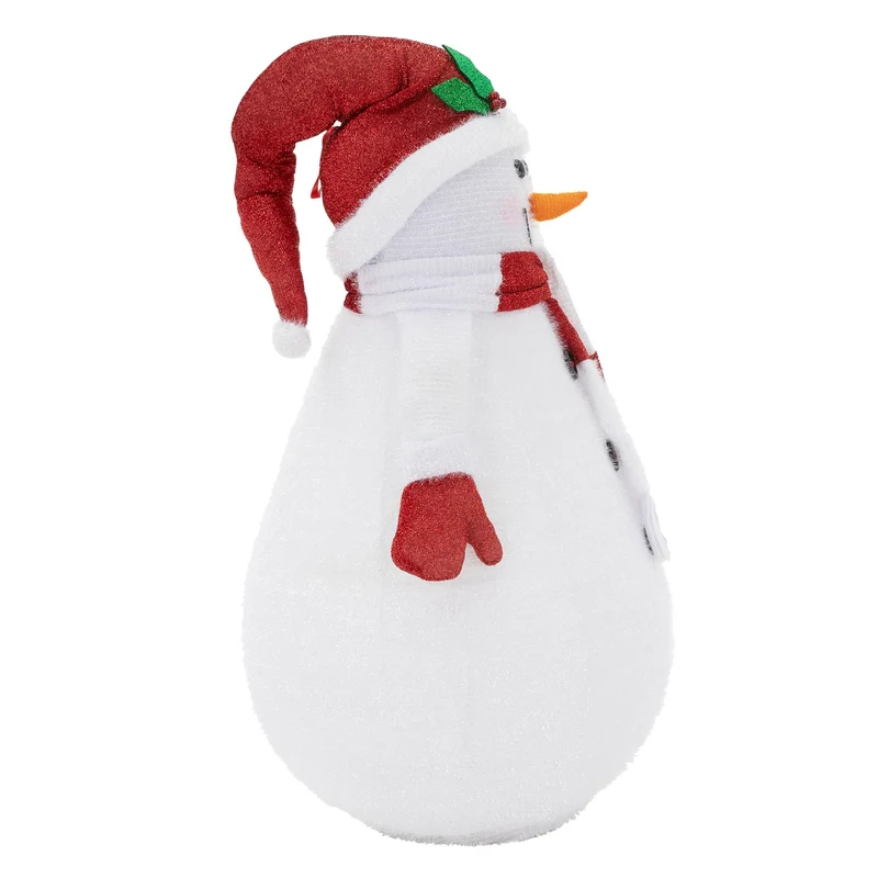 LED Schneemann XXL 140 cm Warmweiß mit 20 LEDs aus Kunststoff