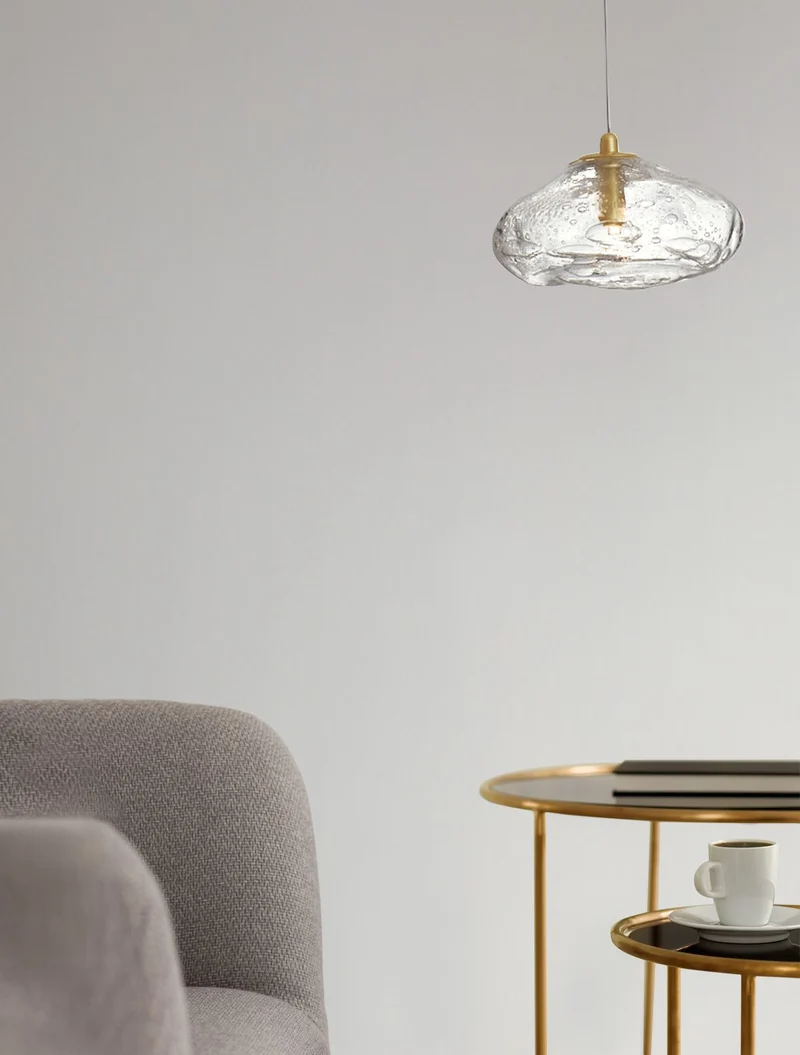 B-Ware Nova Luce Pendelleuchte Hängeleuchte KING G9 LED Gold dimmbar Lampe Beleuchtung