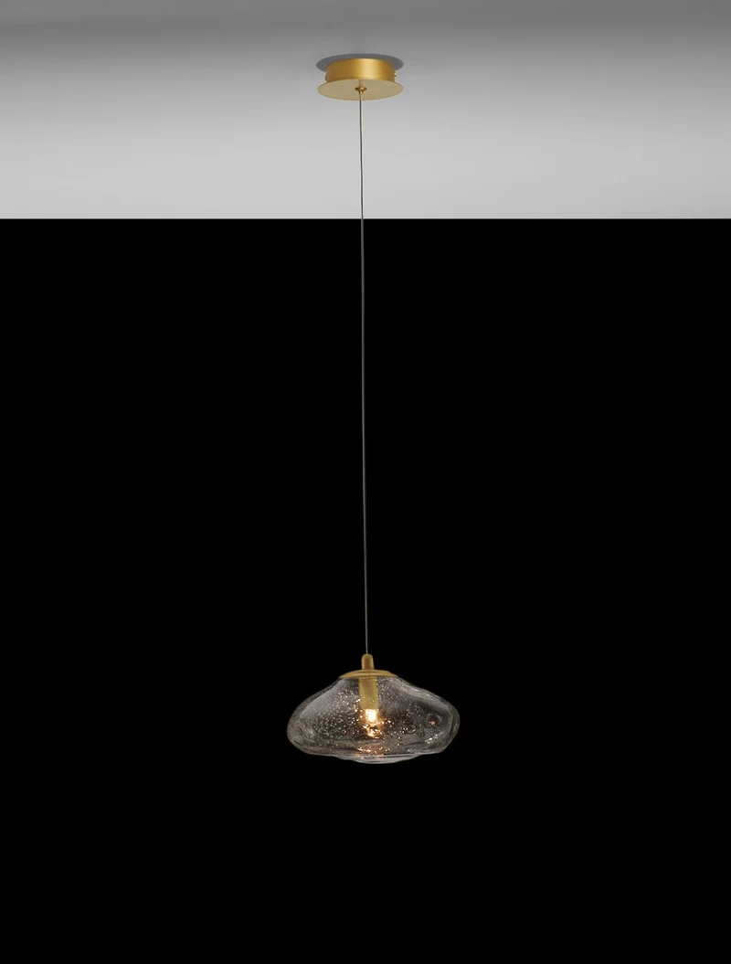 B-Ware Nova Luce Pendelleuchte Hängeleuchte KING G9 LED Gold dimmbar Lampe Beleuchtung