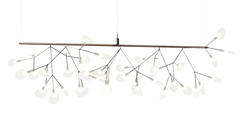 B-Ware Moooi Pendelleuchte Hängelampe LED Heracleum III Endless Nickel Lampenschirm