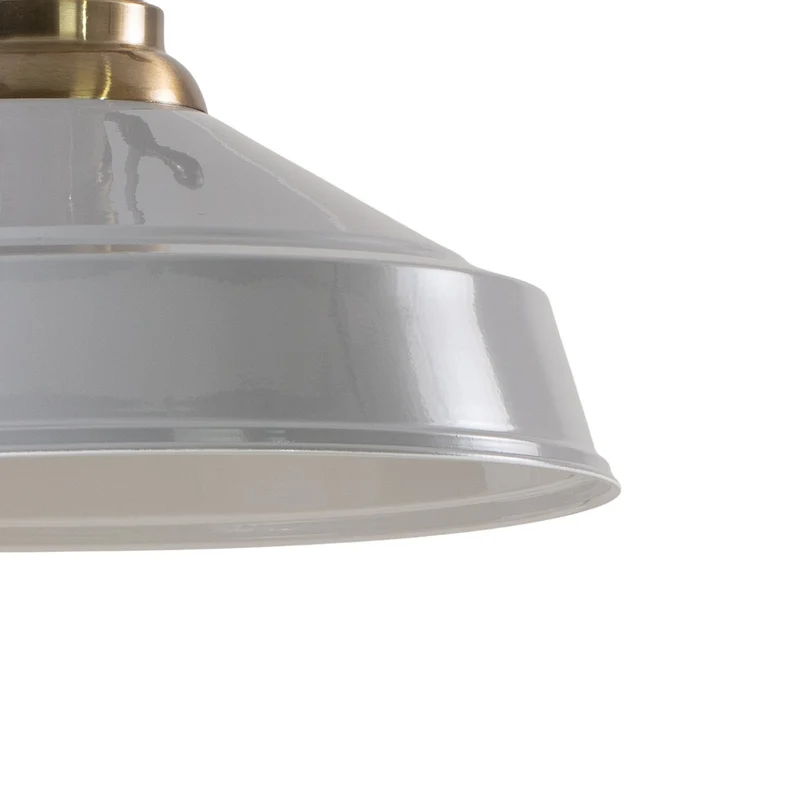 B-Ware ROYALTECH Hängeleuchte Pendelleuchte Augusta Grau Metall Vintage Wohnzimmer E27