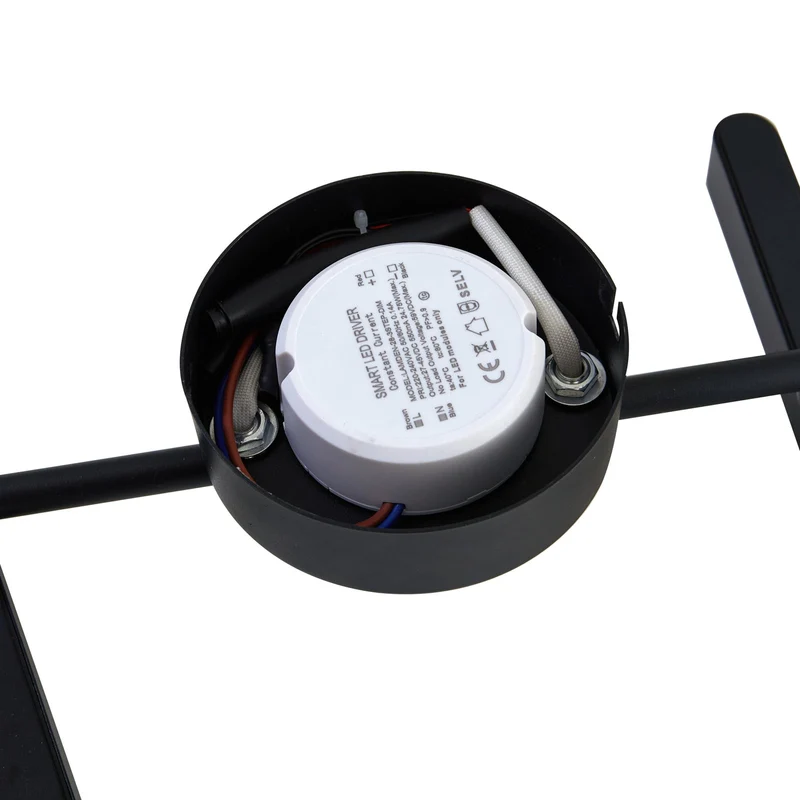 B-Ware Lindby Deckenleuchte Lichtleiste LED Lampe Eldrin Schwarz Wohnzimmer Esszimmer