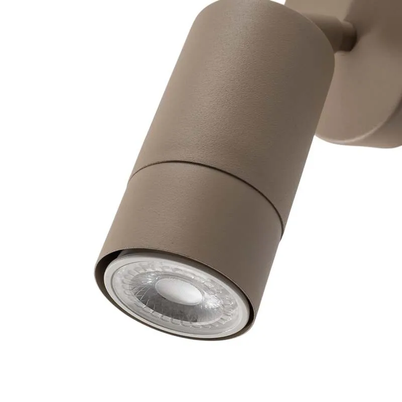 B-Ware Wandstrahler Link Wandleuchte Beige Stahl Beleuchtung Wohnzimmer Esszimmer GU10