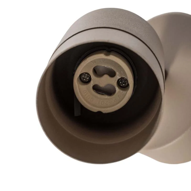 B-Ware Wandstrahler Link Wandleuchte Beige Stahl Beleuchtung Wohnzimmer Esszimmer GU10