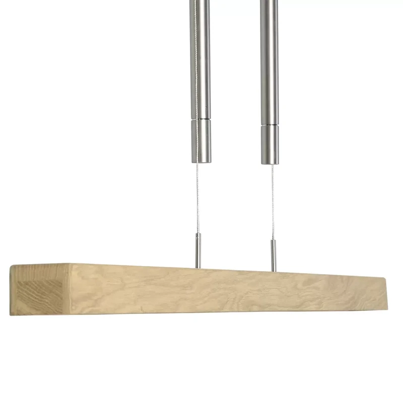 B-Ware HerzBlut Leonora Hängelampe Down 121cm Eiche natur Deckenlampe Deckenleuchte