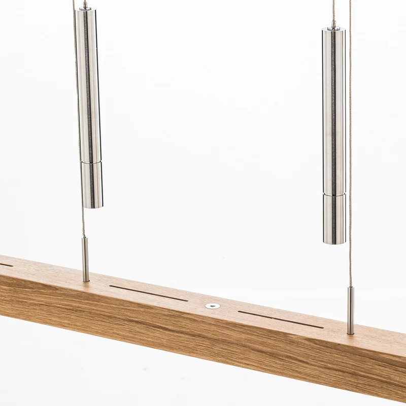 B-Ware HerzBlut Leonora Hängelampe Down 121cm Eiche natur Deckenlampe Deckenleuchte