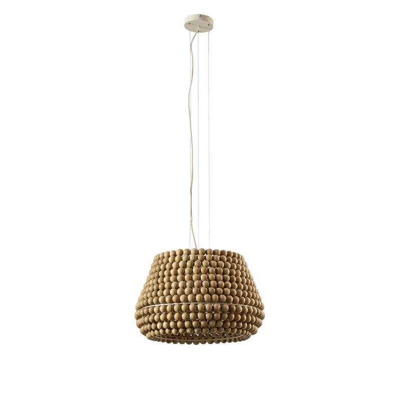 B-Ware Lucande Hängeleuchte Pendelleuchte Melori Holz naturfarben skandinavisch E27 606