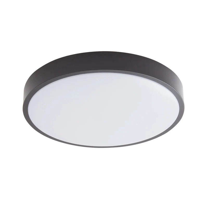 B-Ware Lindby Deckenleuchte Lampe LED Smart Schwarz Tuya App Steuerung RGB CCT 38 cm