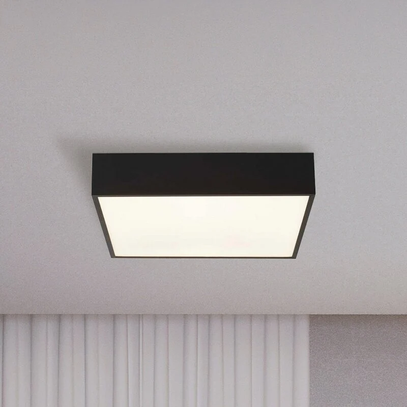 B-Ware Searchlight Deckenleuchte Badlampe LED Lampe Zeus schwarz Aluminium Kunststoff
