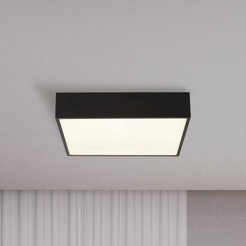 B-Ware Searchlight Deckenleuchte Badlampe LED Lampe Zeus schwarz Aluminium Kunststoff