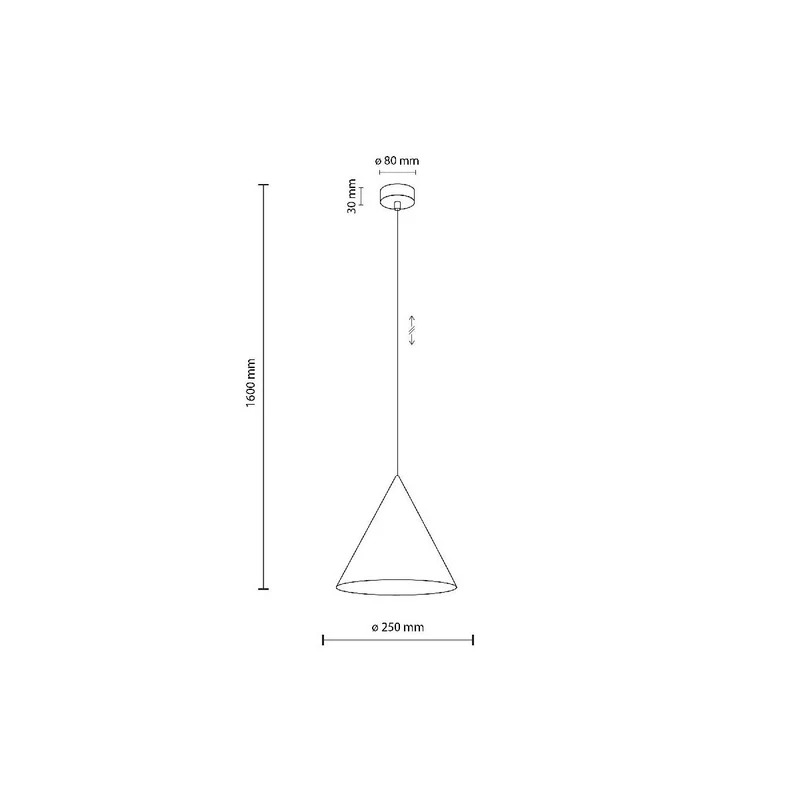 B-Ware TK Lighting Hängeleuchte Pendelleuchte Cono Orange E27 Lampe Leuchte