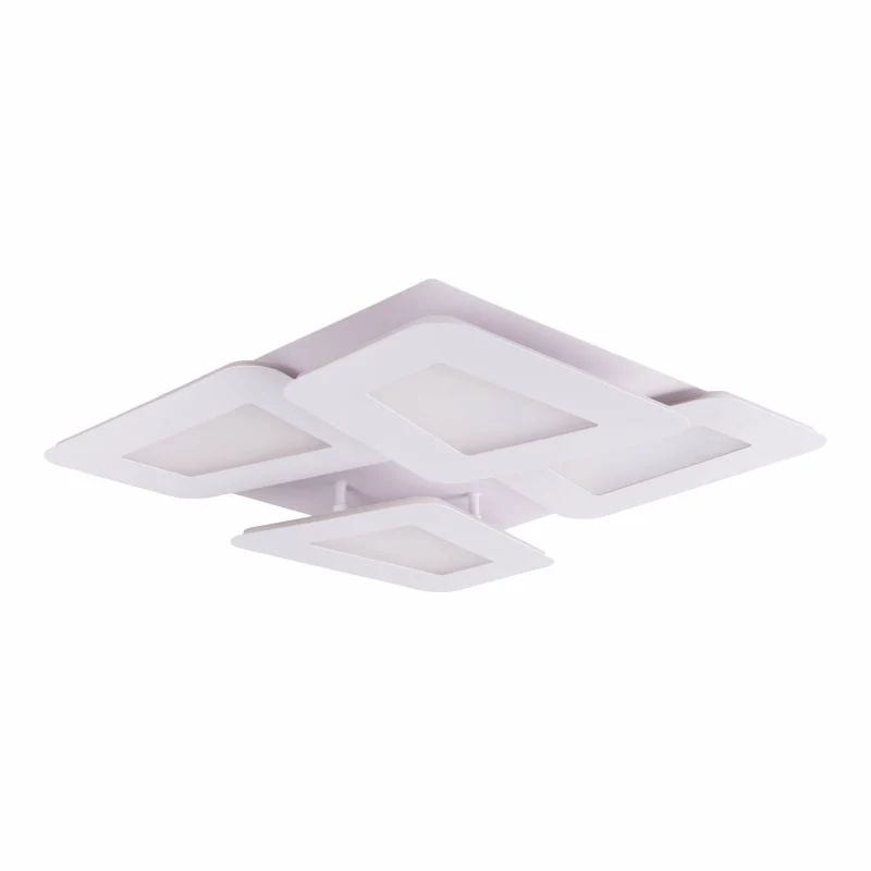 B-Ware Näve LED Deckenleuchte Leuchte Simen weiß Fernbedienung Metall 48x48 cm CCT