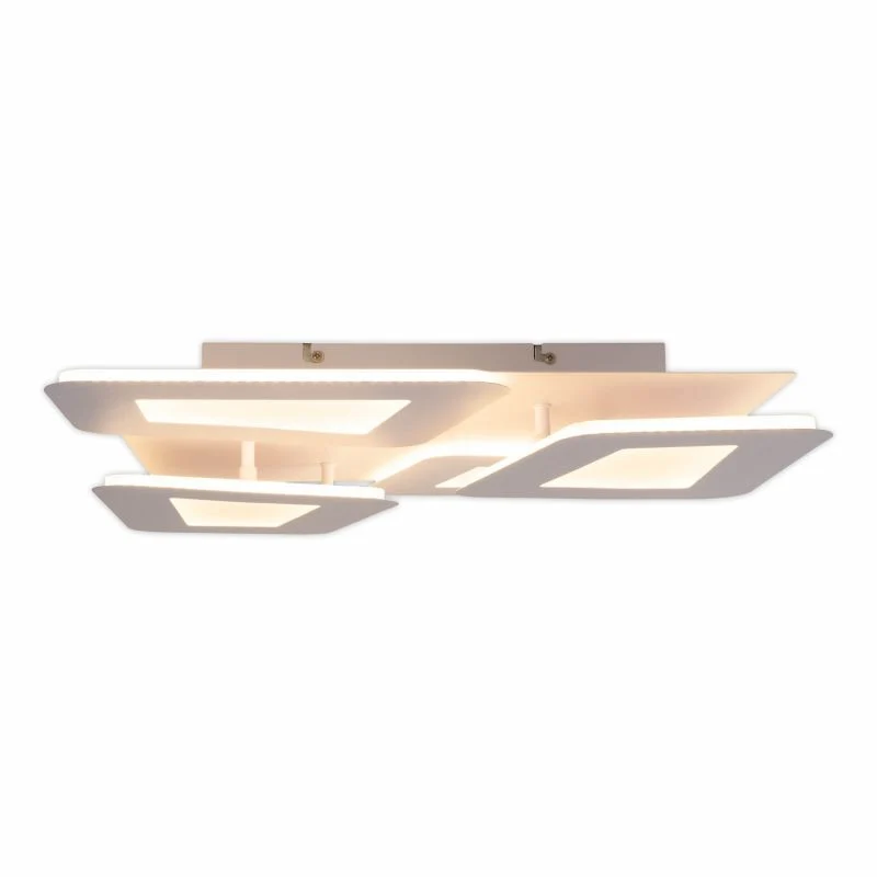 B-Ware Näve LED Deckenleuchte Leuchte Simen weiß Fernbedienung Metall 48x48 cm CCT