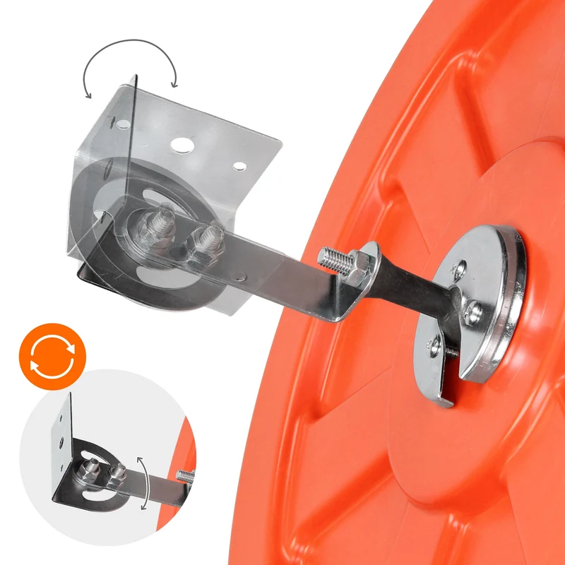 Verkehrsspiegel Rot Ø 60 cm mit schwenkbare Halterung