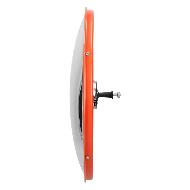 Verkehrsspiegel Ø 45 cm Rot mit schwenkbare Halterung aus Kunststoff und Rahmen aus Polypropylen und Stahl