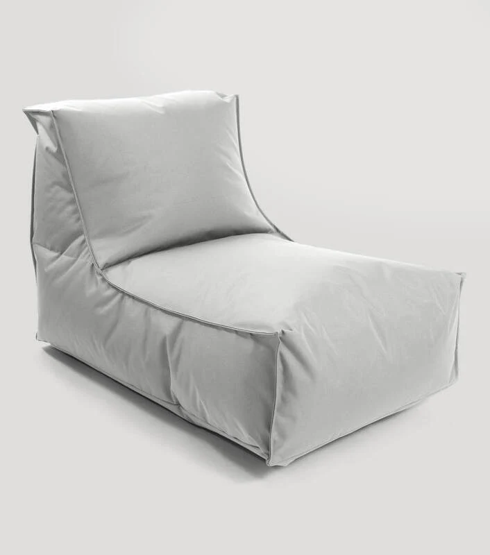 B-Ware mokebo Sitzsack Pouf Indoor Outdoor Der Sundowner hellgrau Möbel Sitzmöglichkeit