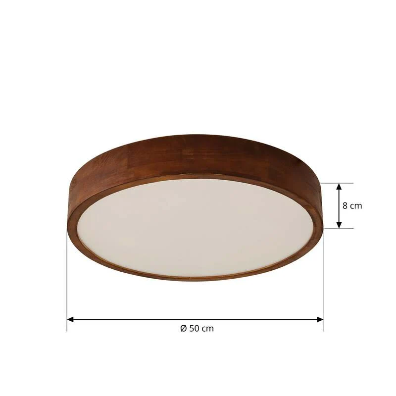 B-Ware Lindby Deckenleuchte Tanju Deckenlampe Leuchte E27 Walnussholz SIEHE TEXT/FOTO